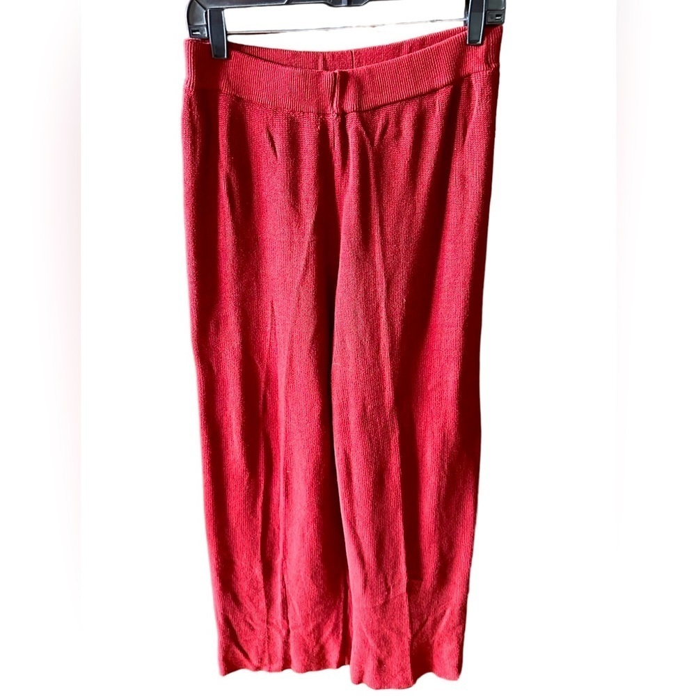Umgee size large 100% cotton thick brick red sweater pants. NWOT. No pockets 🔥